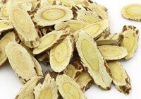 yellowish dried herb root slices of Radix Astragali